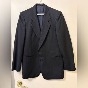 Hugo Boss Men’s Navy Two Button Wool Blazer 46R